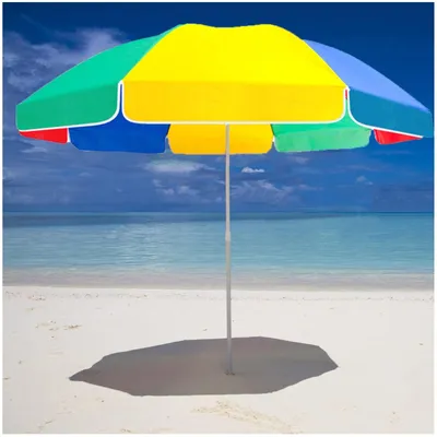 Image de Parasol rond de 220 cm avec sac de transport