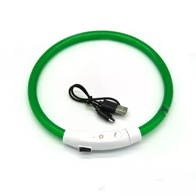 Image de Brassard lumineux LED USB Circuit 20-45 cm vert