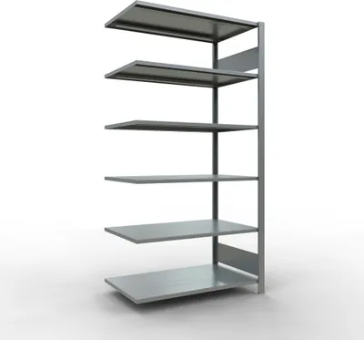 Produktbild von Büroregal Stecksystem Anbauregal - 2000x1000x600 mm, Typ 150 kg