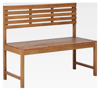 Produktbild von Gartenbank 2-Sitzer aus Akazienholz in Hellbraun, 110 cm, im Landhausstil