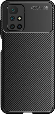 Image de Cazy Robuste Coque en Silicone Compatible avec Xiaomi Redmi 10 2022 - Noir