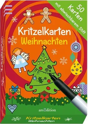 Produktbild von ISBN Kritzelkarten Weihnachten, Bildend, Deutsch, Andere Formate, 50 Seiten