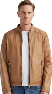 Produktbild von Milestone - Herren Lederjacke Lammnappa camel : 56