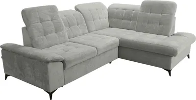Produktbild von Robin Inspire Ecksofa Mit Schlaffunktion Bettkasten L Form Sofa Eckcouch Schlafcouch Freistehend Verstellbare Sitztiefe Rückenhöhe Neo 268 x 210 x 90 cm Rechts Grau