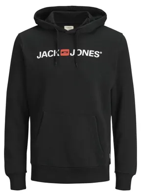 Productafbeelding van JACK & JONES, heren, CORP LOGO SWEAT HOOD, basic sweatshirt, maat: XS