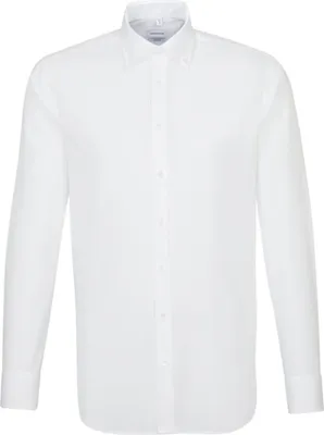 Produktbild von Seidensticker BUSINESS Herren Hemd Langarm Button-Down Shaped Weiß 44