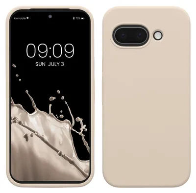 Produktbild von kwmobile Handyhülle für Google Pixel 9a Hülle, für Pixel 9a Case - Hülle Silikon - kabelloses Laden - Creme