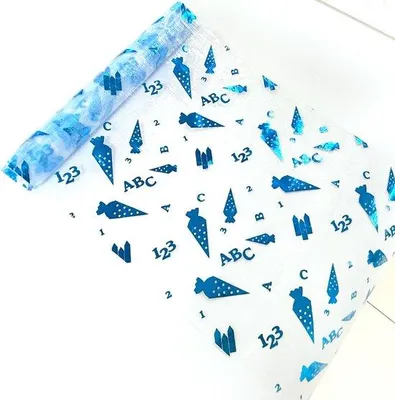 Produktbild von Blaues Tischtuch 28cm für Schuleinrichtung