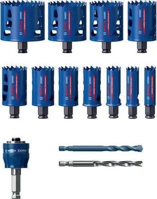 Productafbeelding van EXPERT Multi-materiaal boor-/zaagset met gatenzaagbladen, 14-delig.