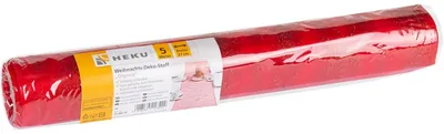 Produktbild von Weihnachts-Deko-Stoff Organza auf Rolle Polyester rot/gold 5mx37cm