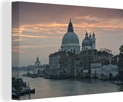 Produktbild von OneMillionCanvasses® - Leinwandbilder - 140x90 cm, Italien - Architektur - Venedig, Wandbilder Kunstdruck Wanddekoration