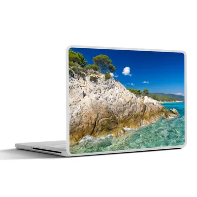 Produktbild von MuchoWow® Laptop Aufkleber Sticker Cover Meer - Klippe - Sommer - Tropisch 30x22 cm - Laptop-Sticker