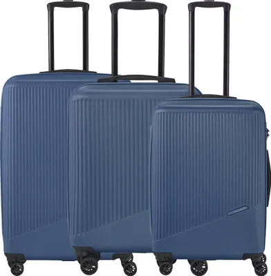 Produktbild von Travelite Trolley BALI 4w Hartschalenkoffer Set L/M/S Koffer Blau