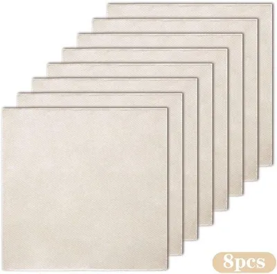 Produktbild von Netzuchte Käsetücher - 8 Stück - Käsetücher - Passeerdoek - Passeerreißer - Tüchlein - 50 x 50 cm - Weiches Netztuch - Baumwollkäsetuch für Kochen Käse-Butter-Nussmilch