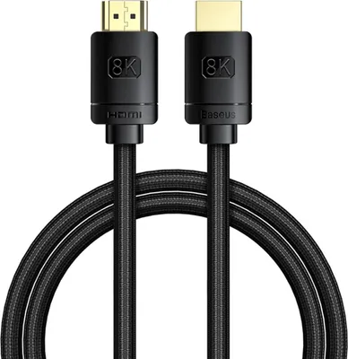 Obrázek produktu pro Cablu HDMI 2.1 Baseus 8K 60 Hz 48 Gbps / 4K 120 Hz / 2K 144 Hz 3D eARC QMS Dynamic HDR VRR ALLM 1 m u (CAKGQ-J01)