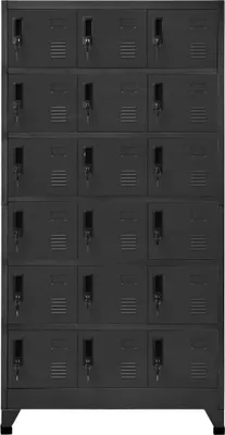 Produktbild von vidaXL Schließfachschrank Anthrazit 90x40x180 cm Stahl