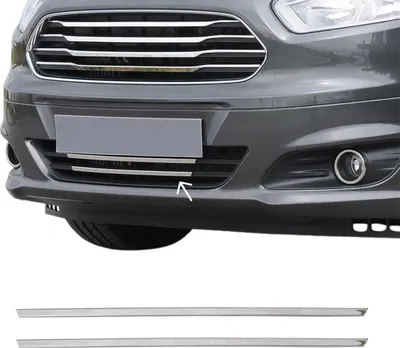 Zdjęcie produktu dla Listwy osłony chłodnicy Listwy osłony chłodnicy do Ford Transit Courier 2014-2018 chrom 2x