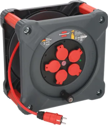 Produktbild von Brennenstuhl KA 3210 5, Schwarz, Rot, Silber, Stahl, 5 AC-Ausgänge, Typ F, Typ F, Gerade