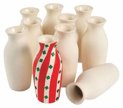Obrázok produktu pre Farebne si vyzdobte vlastnú keramickú vázu s 12