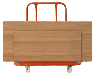 Imagen del producto de Carro para placas de yeso, fabricado con acero Q235, dimensiones 117*58*119 cm, ruedas de nylon, capacidad de carga de 997,9 kg, construcción robusta