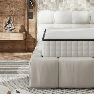 Image de DEWINNER Matelas 160 x 200cm, Matelas en Mousse à Mémoire de Forme Haute Densité,Fermeté Moyenne,Épaisseur 16cm,Hypoallergénique,Sommeil Isolé,7 Zones
