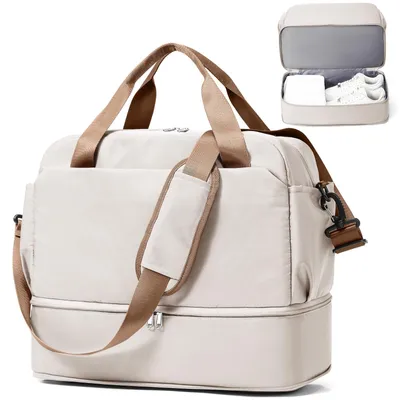 Immagine prodotto di Omgoods - Borsa da viaggio sportiva per donne - Borsa impermeabile per il fine settimana e borsa da palestra