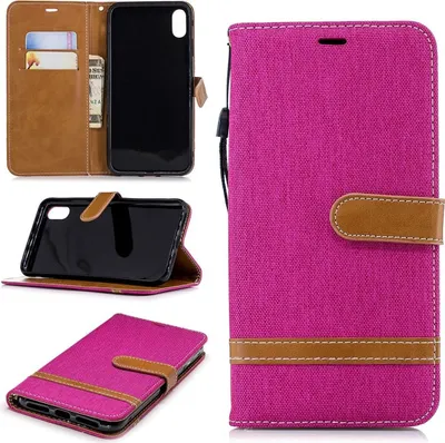 Produktbild von Apple iPhone XS Max Handy Hülle Schutz-Tasche Case Cover Kartenfach Etuis Pink