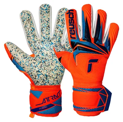 Obrázok produktu pre Brankárske rukavice Reusch Attrakt Fusion NC s profesionálnou technológiou 2290, šokujúca oranžová/modrá, veľkosť 10