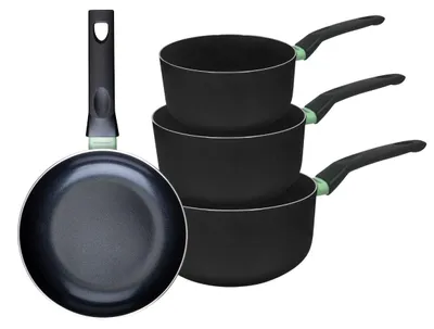 Image de Ensemble de 1 poêle de 20 cm et 3 casseroles 16, 18 et 20 cm Fackelmann Brandao