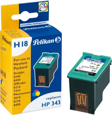 Produktbild von Pelikan H18 - 14 ml - Farbe (Cyan, Magenta, Gelb) - kompatibel - Tintenpatrone (Alternative zu: HP 343)