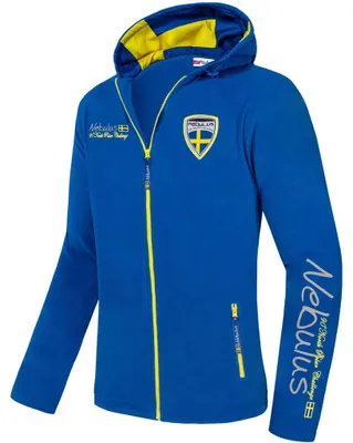 Produktbild von Nebulus Fleecejacke SVERHOOD Herren, warme Fleece Jacke, mit langem Full-Zip Reißverschluss, Q1705 - Herren, kobaltblau, M