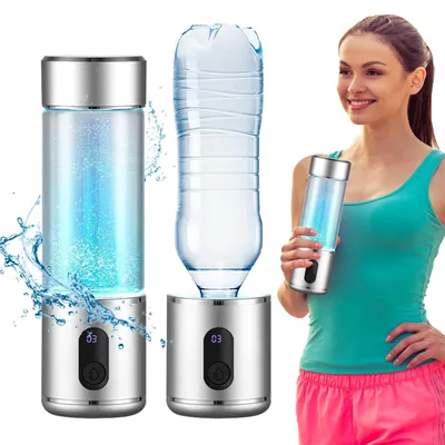 Wasserstoffwasserflasche 300 ml, SPE/PEM, 9000 PPB, wiederaufladbar
