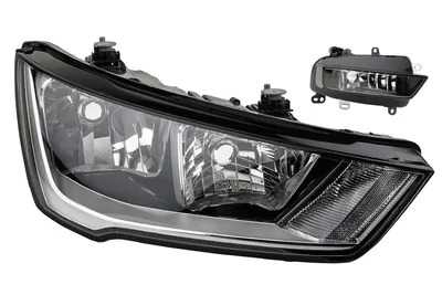 Zdjęcie produktu dla Johns, reflektory halogenowe pasujące do Audi A1 8X H7 H15 Re. 15- z LWR + światło przeciwmgielne 8XA941004 8XA941700