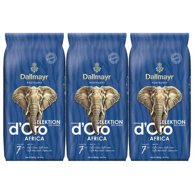 Zdjęcie produktu dla Dallmayr Crema d Oro Selection of the Year Africa 1000g 3-pak