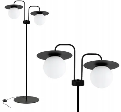 Produktbild von Stehleuchte E27 150 cm hoch Kugelschirm Modern Stehlampe