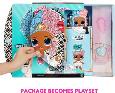Immagine prodotto di MGA LOL Surprise OMG Doll Serie 4- Sweets Bambola fashion mobile di grandi dimensioni da 24 cm con 20 sorprese