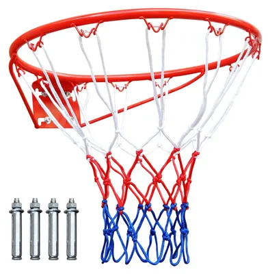 Image de Cercle de basket avec filet et fixations