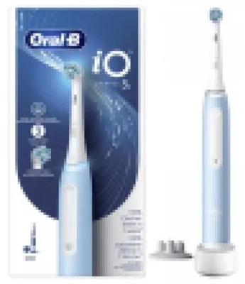 Produktbild von Braun Oral-B iO 3, Erwachsener, Rotierende-vibrierende Zahnbürste, Tägliche Pflege, Sensibel, Zahnfleischpflege, Blau, 2 min, Akku