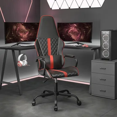 Produktbild von Möbel Gaming-Stuhl Schwarz und Rot Kunstleder CL0000274188
