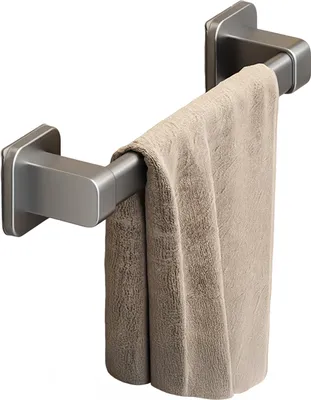 Produktbild von Selbstklebender Handtuchhalter, Handtuchstange, stark belastbar, einfach zu installieren, Handtuchhalter zur Wandmontage im Badezimmer