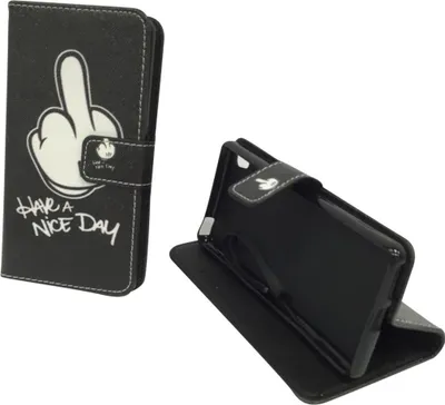 Produktbild von Handyhülle Tasche für Handy Sony Xperia XA Mittelfinger