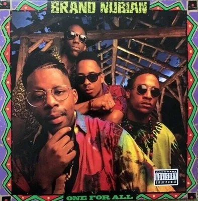 Produktbild von Brand Nubian: One For All (remastered) (Limited Edition) (Neon Purple & Neon Green Vinyl) - - (Vinyl / Pop (Vinyl))