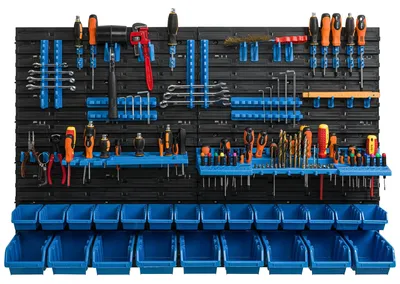 Immagine prodotto di Tavolo portattrezzi per l'officina - 115,8 x 78 cm - 23 scomparti di stoccaggio