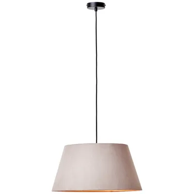 Productafbeelding van Brilliant Pendelleuchte Brok Textil Taupe Ø50cm max. 52W E27 ohne Leuchtmittel kürzbar
