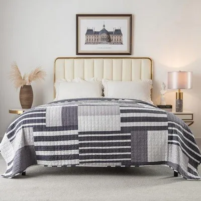 Produktbild von Famanu Badmatten Set von 2 - 100% Baumwolle - Hellgrau - 430 g/m² - Weich - Absorbierend und Rutschfest