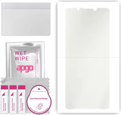 Produktbild von apgo Hydrogel Schutzfolie, Matt, kompatibel mit Sony Xperia 5 V, flexibele Displayschutzfolie, Folie mit Positionierhilfe, Anti-Fingerprint, kratzfest, einfache Montage