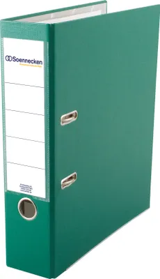 Produktbild von Soennecken Ordner 3337 DIN A4 80mm PP grün