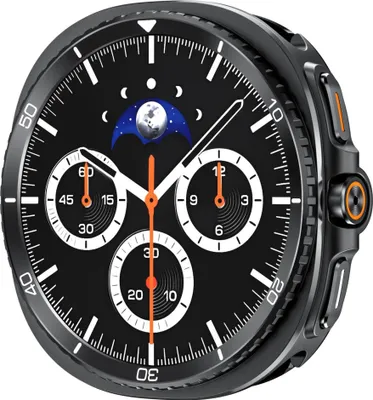 Image de Étui de protection en métal pour Samsung Galaxy Watch 8 40 mm, style classique, noir