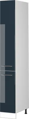 Image de Meuble haute de cuisine Vicco Fame-Line Bleu foncé brillant 30cm, Model 49579