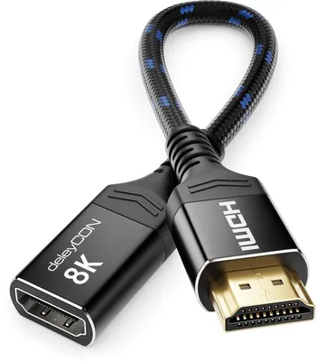 Produktbild von deleyCON 0,15m 8K HDMI 2.1 Verlängerung TV Stick 48Gbps